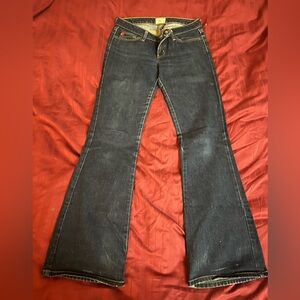 Bluenotes dark denim stretch jeans with flared bottom